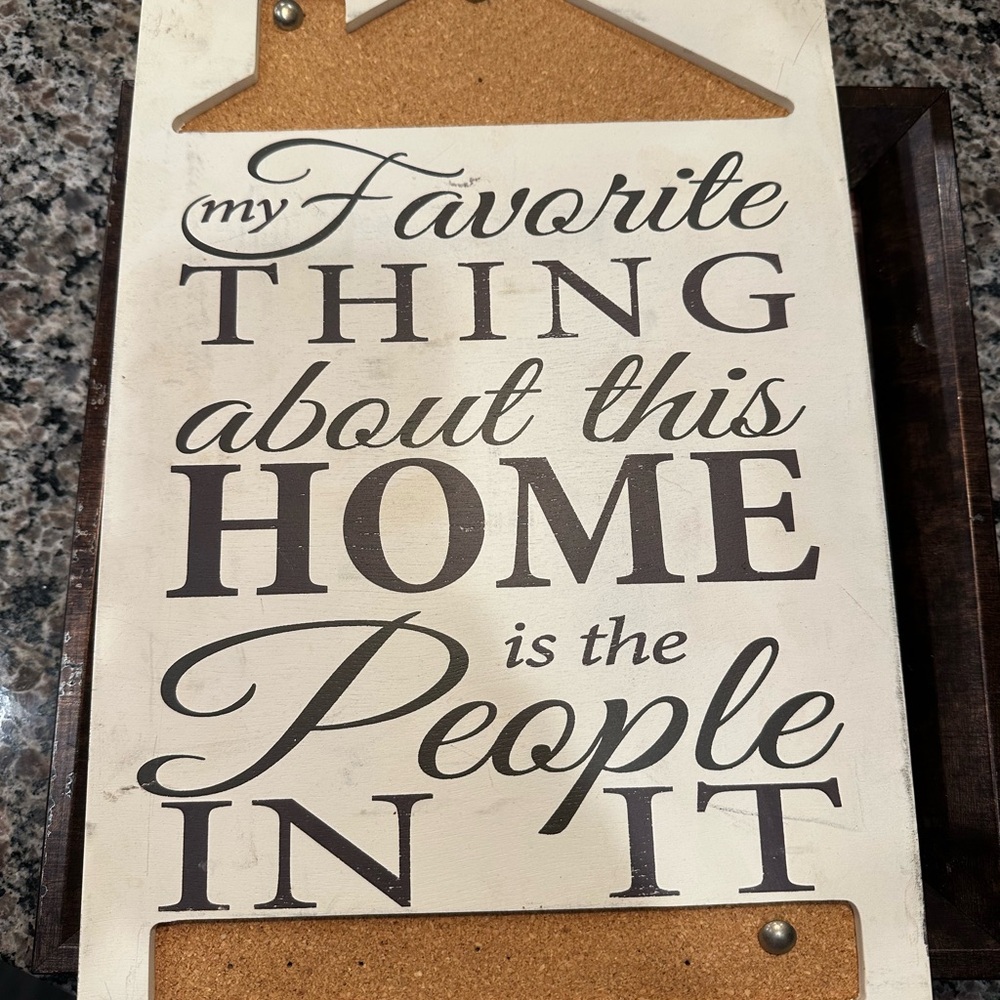 Decorative Wall Sign with Inspirational Quote